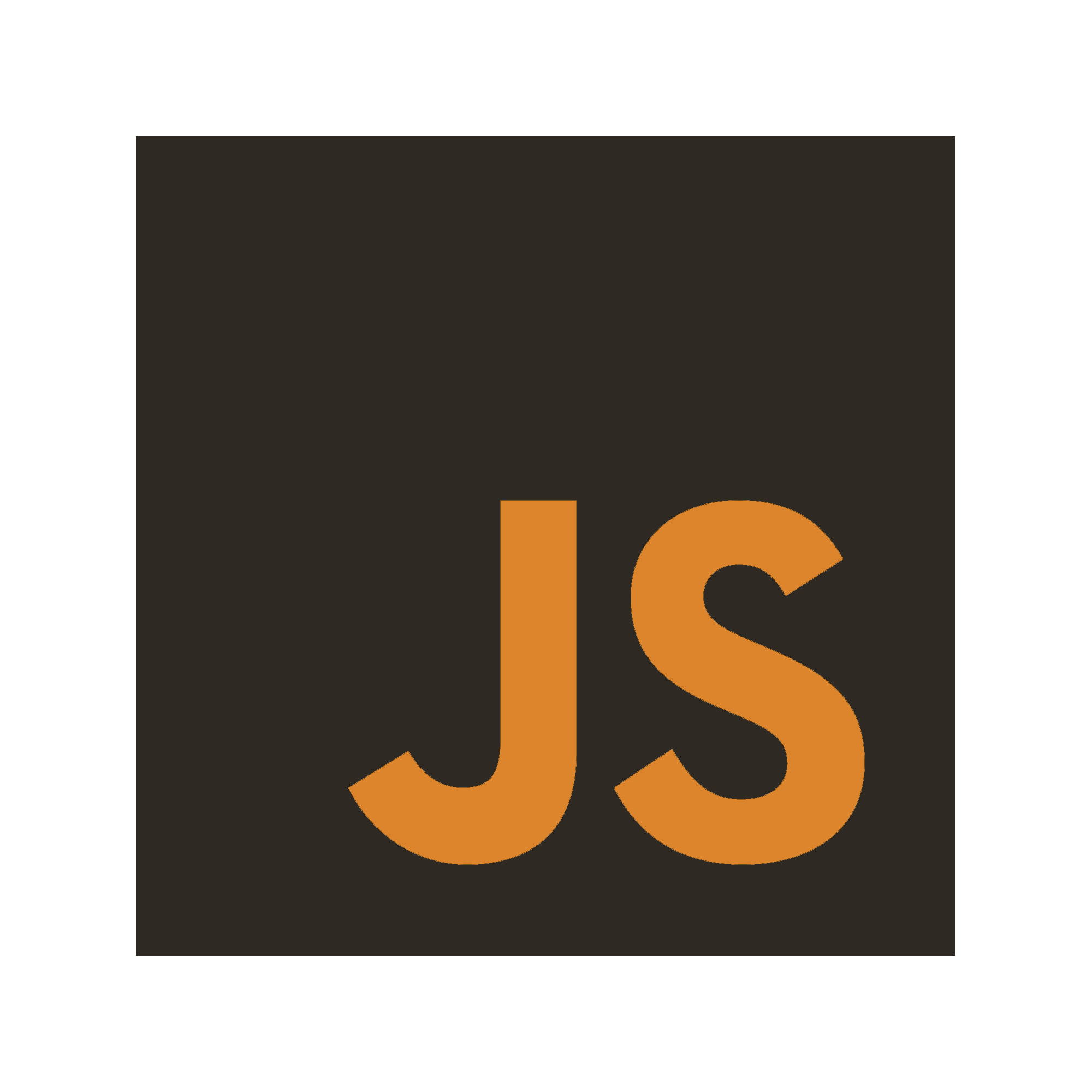 JavaScript icon in site color scheme